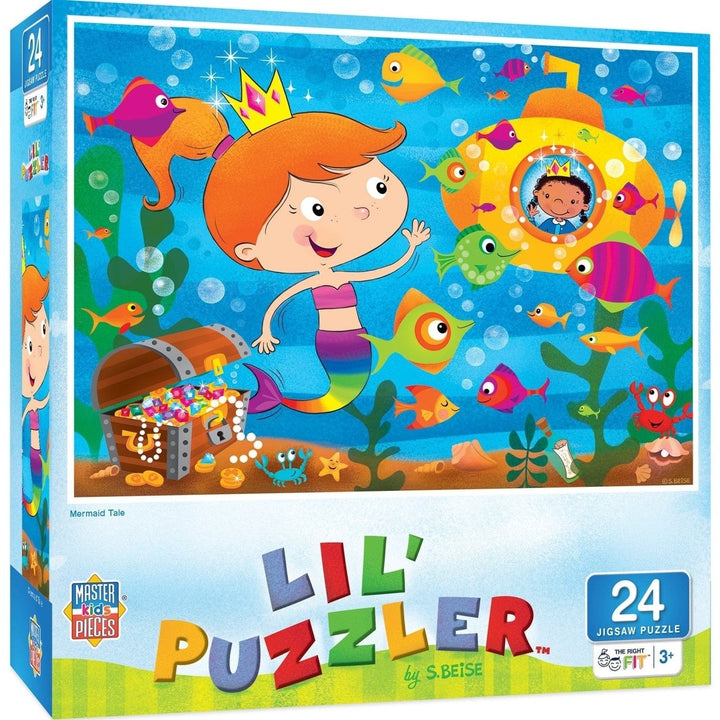 Lil Puzzler - Mermaid Tale 24 Piece Jigsaw Puzzle Image 1