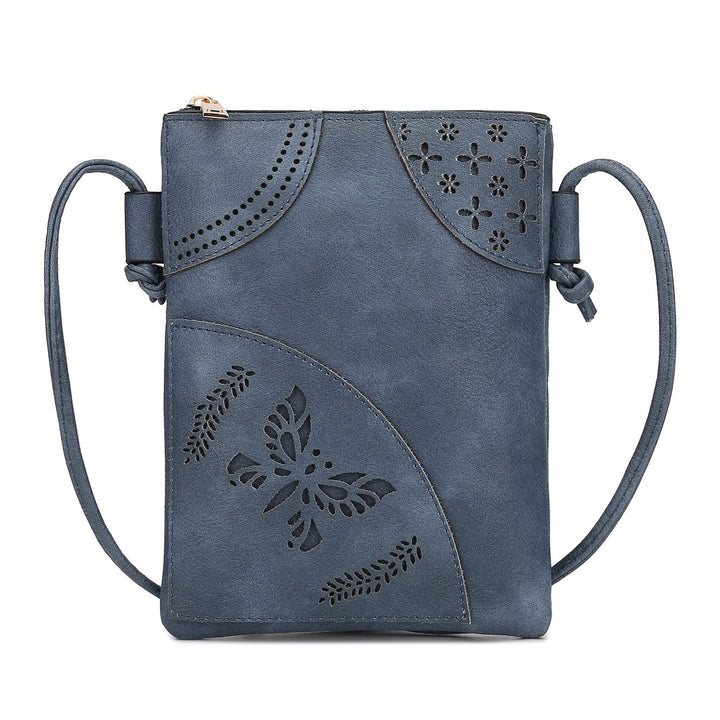 MKFCollection Willow Crossbody Bag - Vegan Leather Designer Handbag Image 1