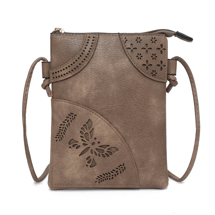 MKFCollection Willow Crossbody Bag - Vegan Leather Designer Handbag Image 1