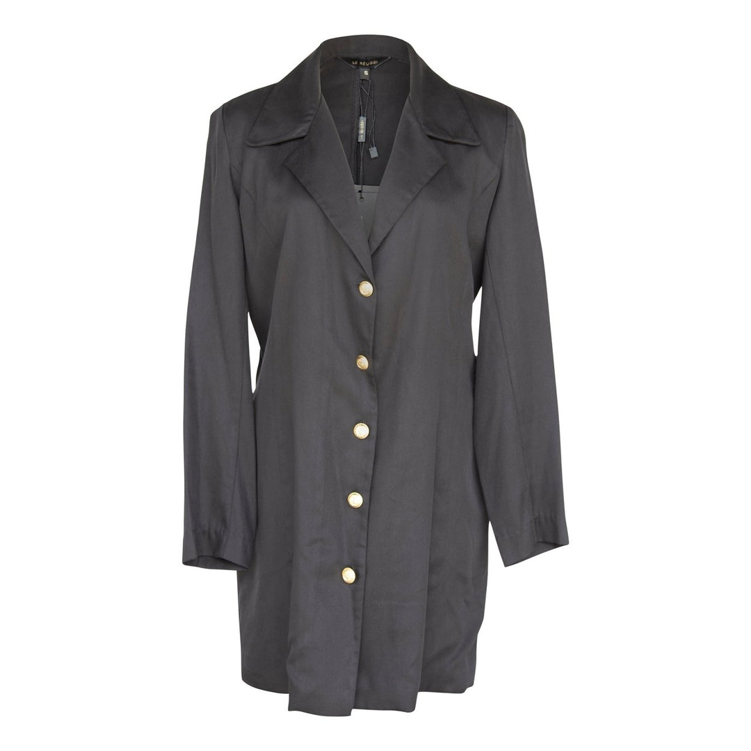 The Grace Long Blazer Dress in Black Image 1