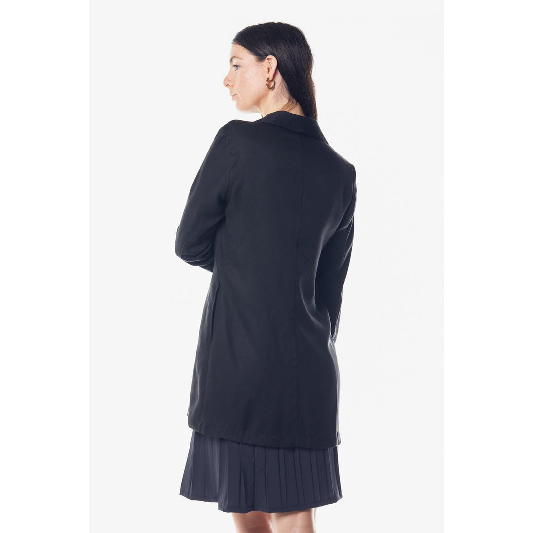 The Grace Long Blazer Dress in Black Image 4