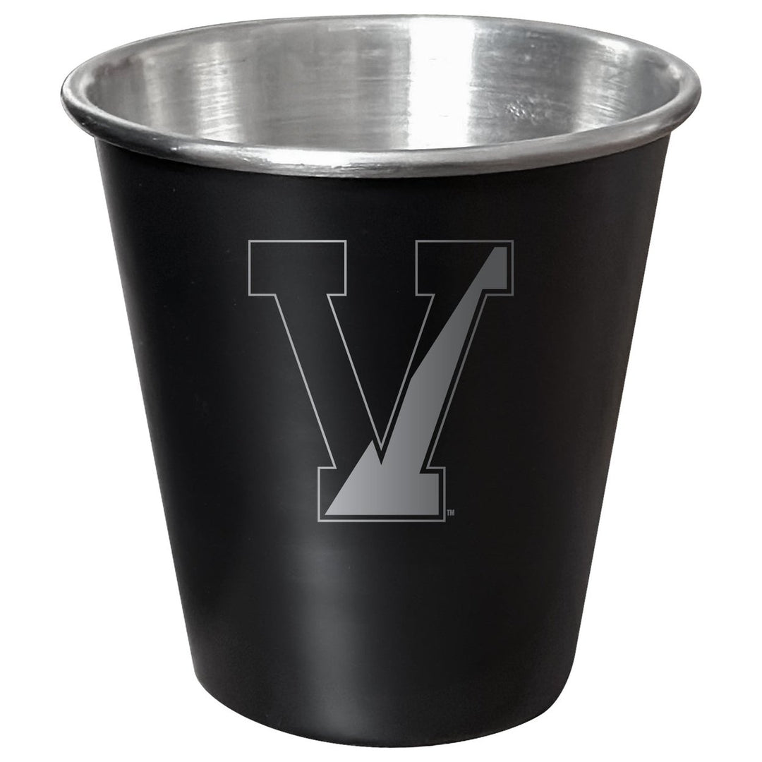 Vermont Catamounts Engraved 2oz Tin Shot Glass Black Matte Coating Officially Licensed Collegiate Product Image 1