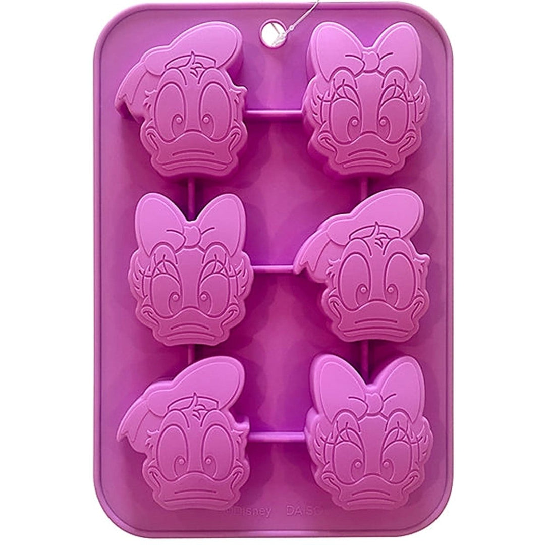 Disney Silicone Cake Mold Large Donald and Daisy Image 1