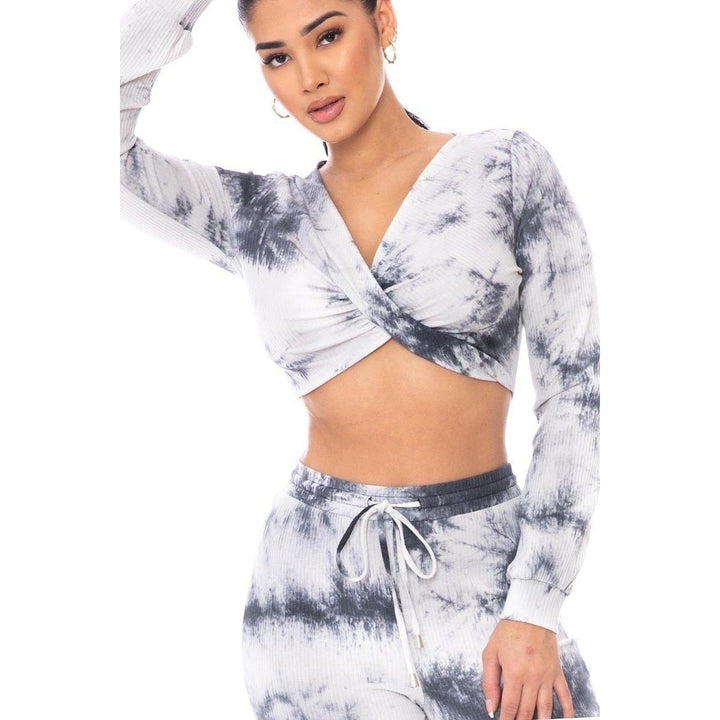 Tie Dye Ribbed Sweater Set Image 3