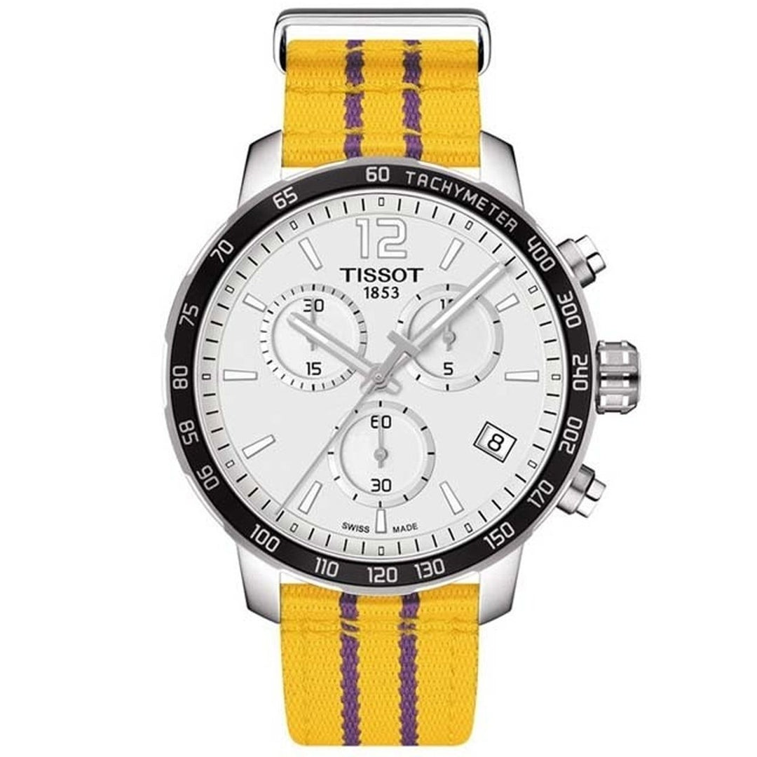 Tissot Mens Quickster LA Lakers NBA Special Edition Silver Dial Watch - T0954171703705 Image 1