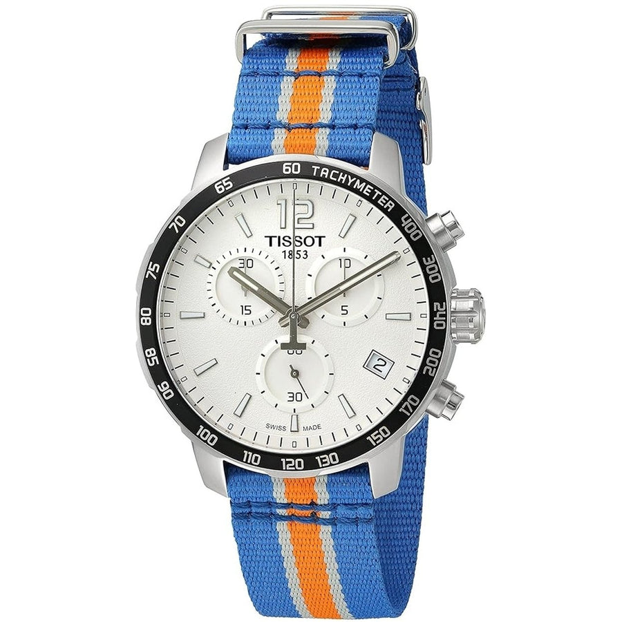 Tissot Mens Quickster York Knicks NBA Special Edition Silver Dial Watch - T0954171703706 Image 1