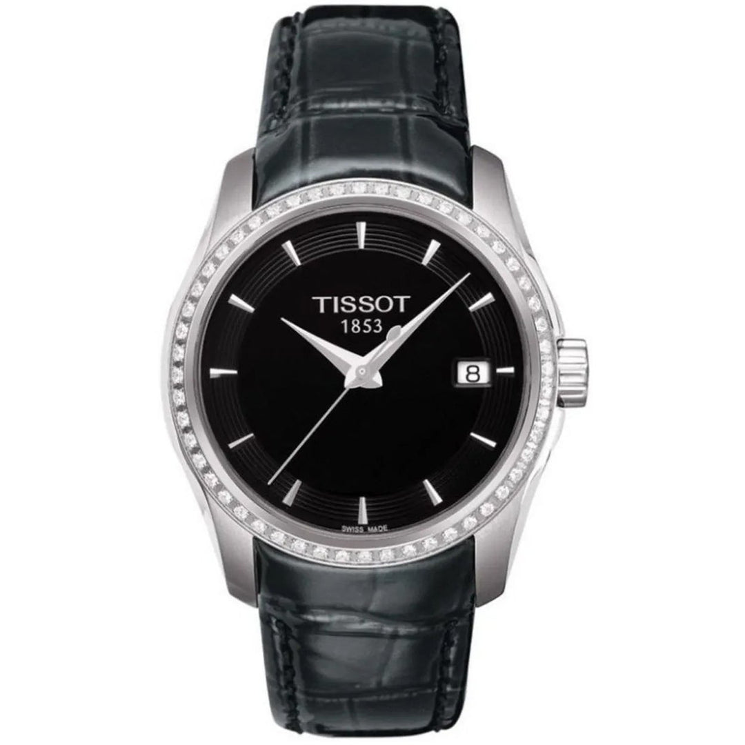 Tissot Womens Couturier Black Dial Watch - T0352106605100 Image 1