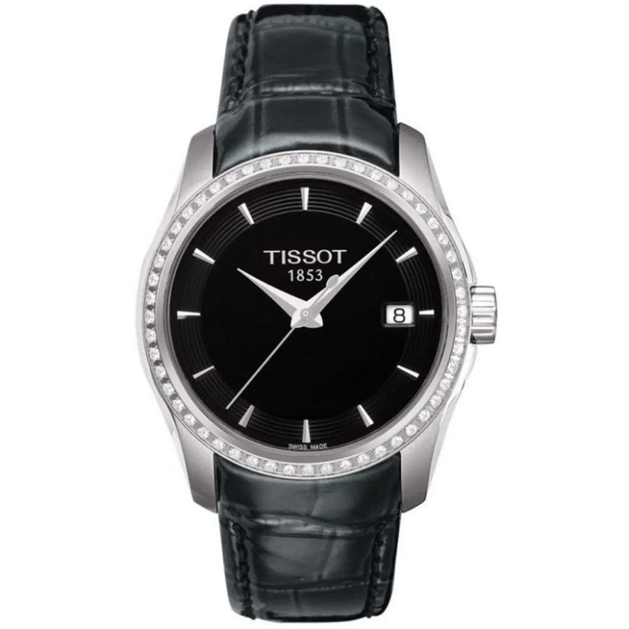 Tissot Womens Couturier Black Dial Watch - T0352106605100 Image 1