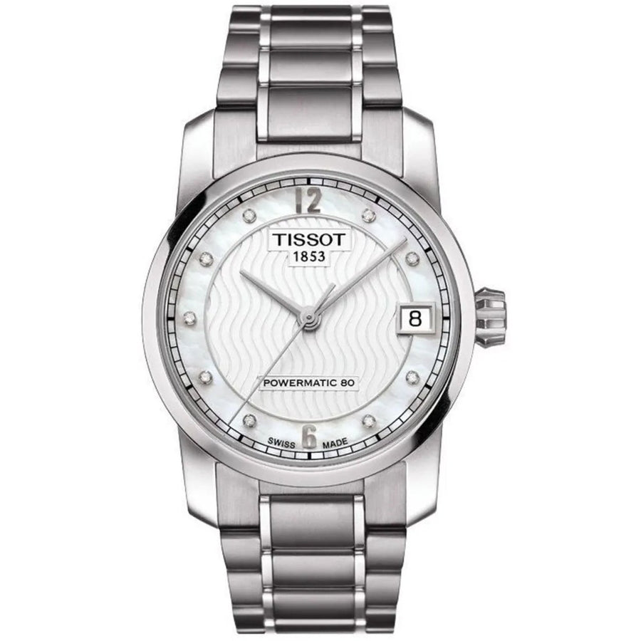 Tissot Womens T-Classic Mother of Pearl Dial Watch - T0872074411600 Image 1