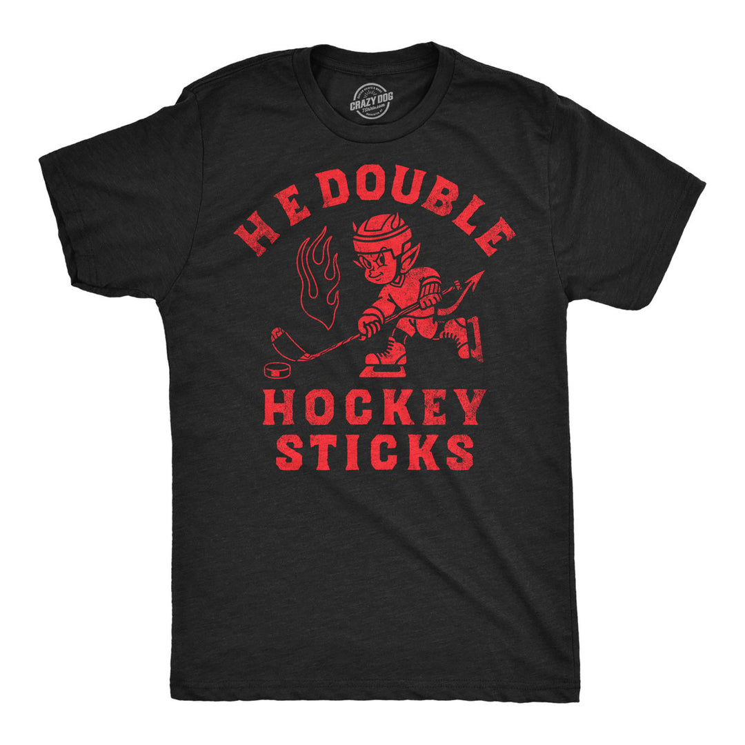 Mens Funny T Shirts H E Double Hockey Sticks Sarcastic Devil Graphic Novelty Hell Tee For Men Image 1