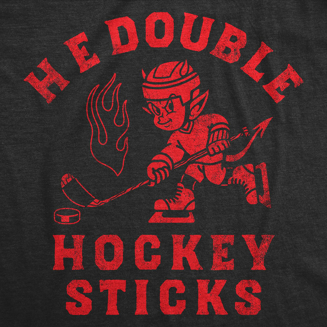 Mens Funny T Shirts H E Double Hockey Sticks Sarcastic Devil Graphic Novelty Hell Tee For Men Image 2