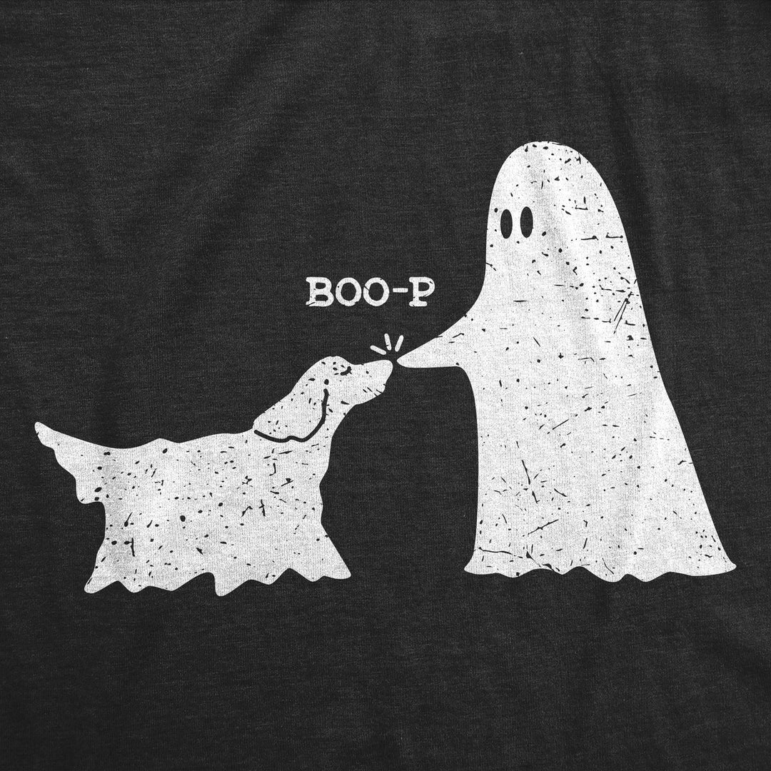 Womens Funny T Shirts Boop Sarcastic Halloween Puppy Ghost Graphic Tee For Ladies Image 2