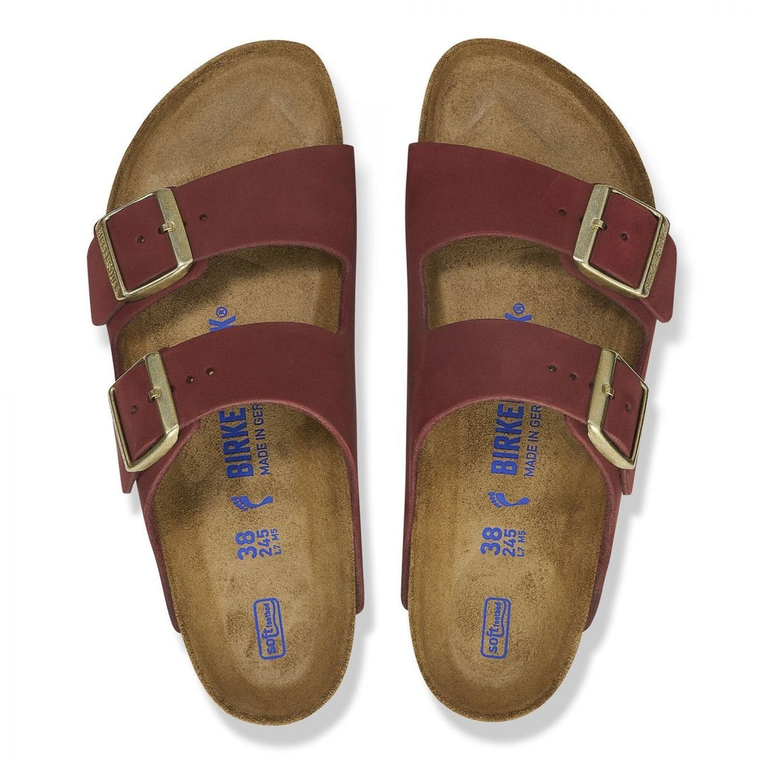 BIRKENSTOCK Womens Arizona Soft Footbed Zinfandel Nubuck (regular width) - 1028669 zinfandel Image 3