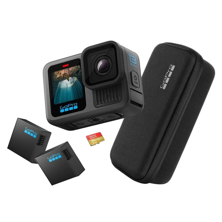 GoPro HERO13 Black Action Camera Bundle with Additional Battery 128GB microSD Image 1