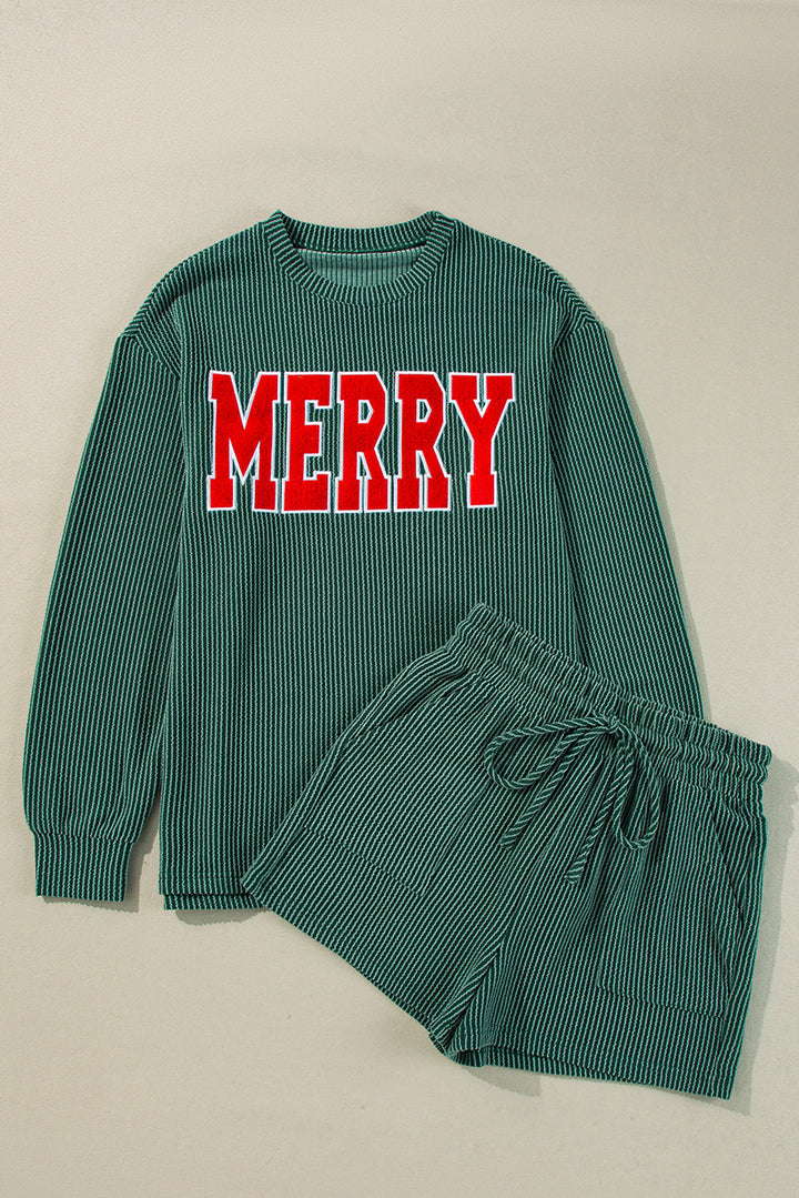 MERRY Long Sleeve Top and Shorts Set Image 8