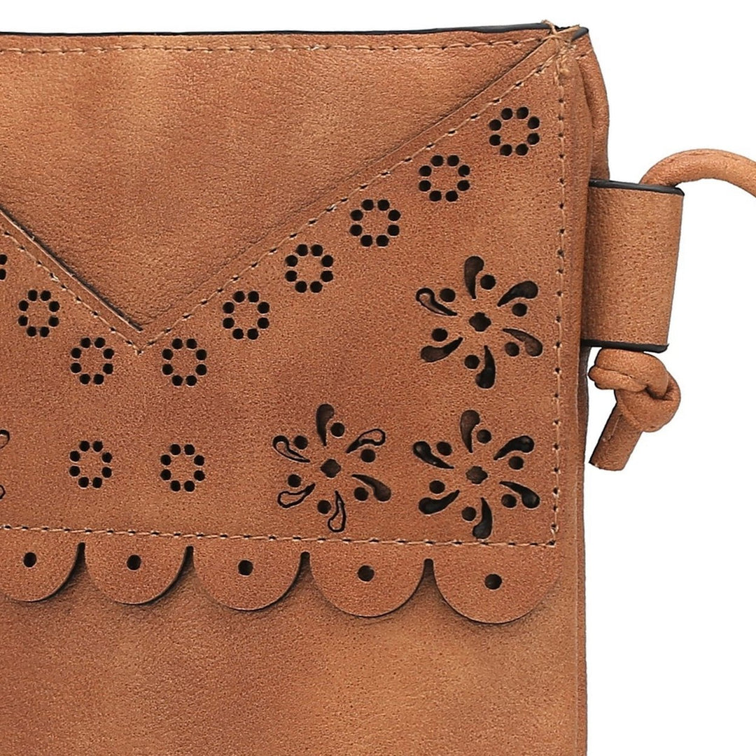 MKFCollection Amentia Crossbody Bag - Vegan Leather Designer Handbag Image 4