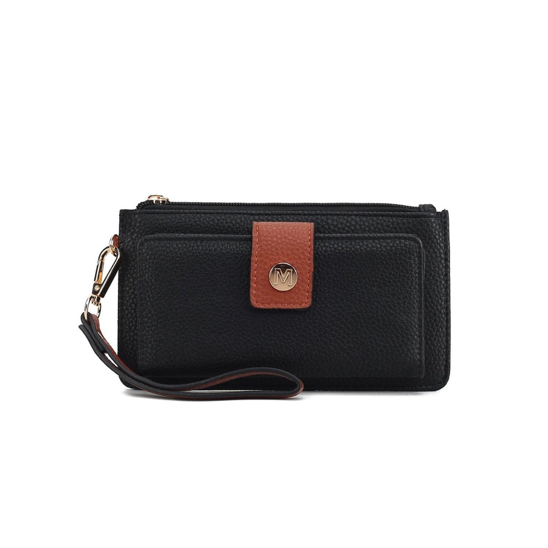 MKFCollection Olympe Wristlet Wallet - Vegan Leather Designer Handbag Image 1