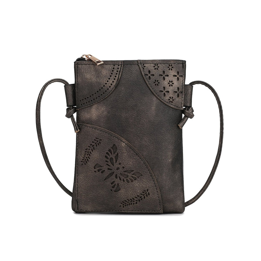 MKFCollection Willow Crossbody Bag - Vegan Leather Designer Handbag Image 1