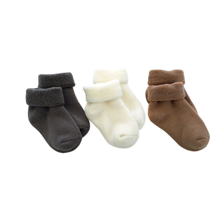 tittimitti 75% Merino Wool Baby Toddler Terry Socks 3-Pack Image 1