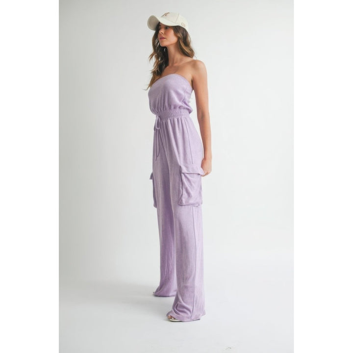 Tube Top Jumpsuit Romper Image 3