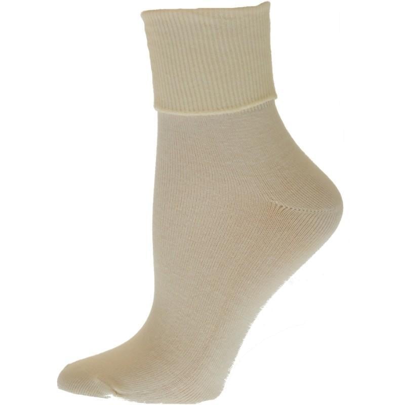 Turn Cuff Organic Cotton Seamless Toe 3 pair Pack No Toe Seam Socks Image 3