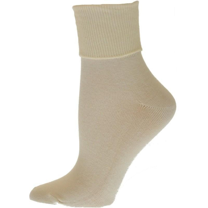 Turn Cuff Organic Cotton Seamless Toe 3 pair Pack No Toe Seam Socks Image 3