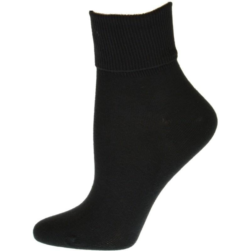 Turn Cuff Organic Cotton Seamless Toe 3 pair Pack No Toe Seam Socks Image 4