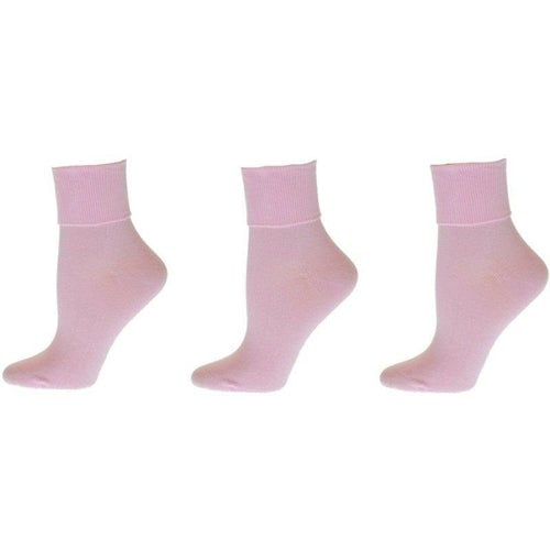 Turn Cuff Organic Cotton Seamless Toe 3 pair Pack No Toe Seam Socks Image 11