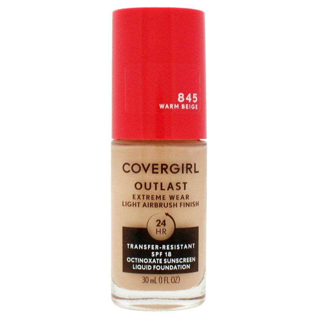 Covergirl Outlast Extreme Wear 24Hr 3-in-1 Foundation SPF 18 - 845 Warm Beige by CoverGirl for Women - 1 oz Foundation Image 1