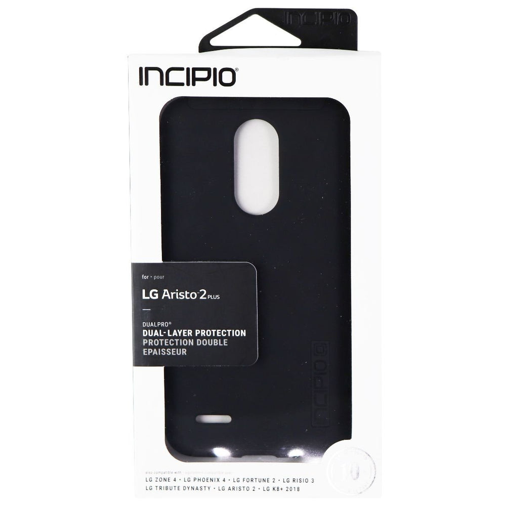 Incipio DualPro Dual Layer Case for LG Tribute Dynasty - Black / Black Image 2