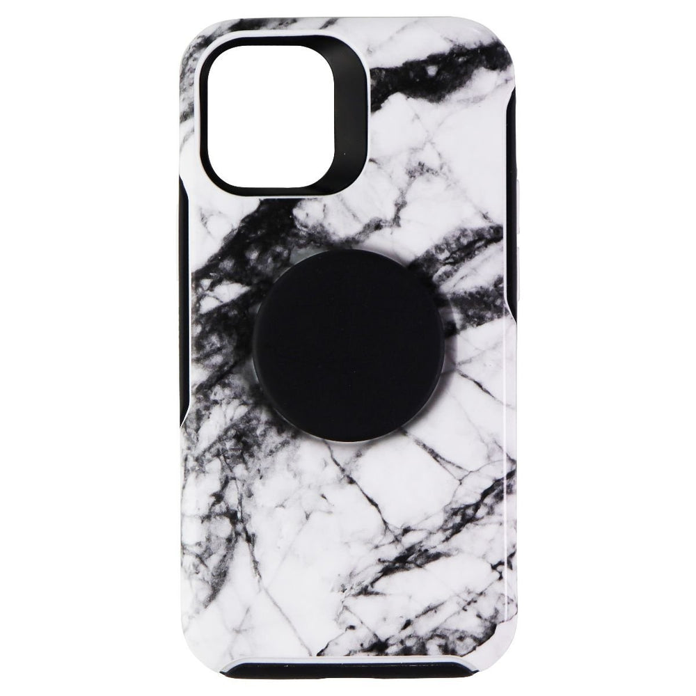 Otter + Pop Symmetry Series Case Apple iPhone 12 mini - White Marble Graphic Image 2