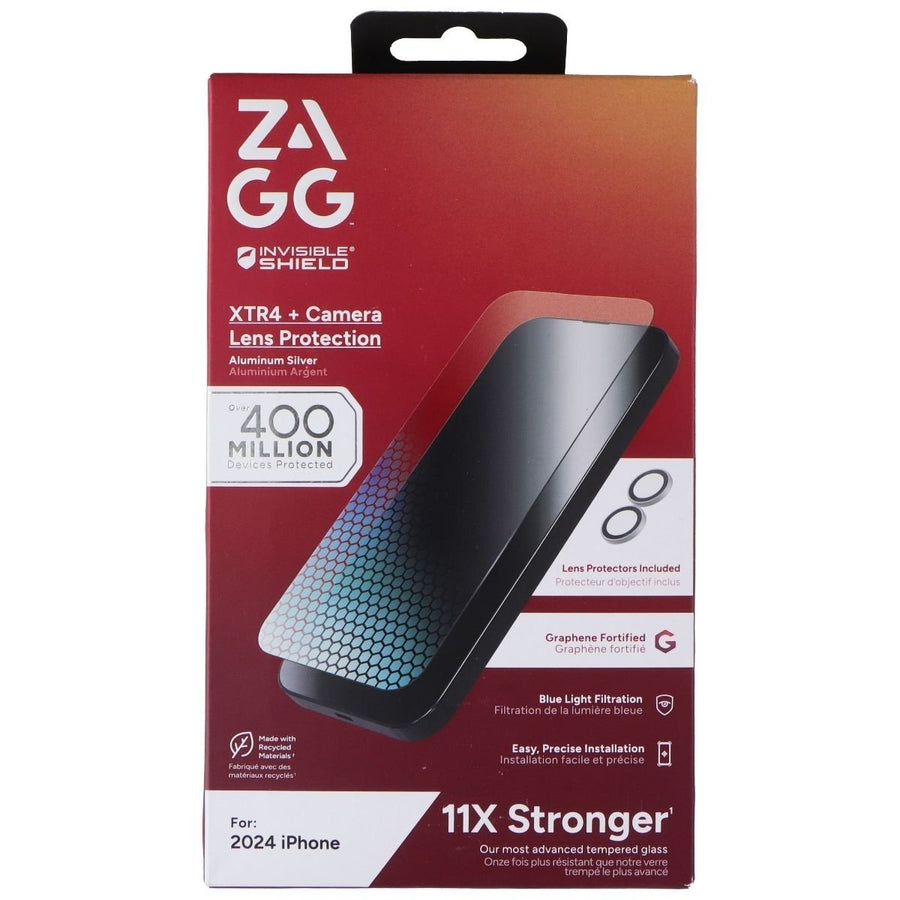 ZAGG Invisible Shield XTR4 Screen + Camera Lens Protectors for Apple iPhone 16 Image 1