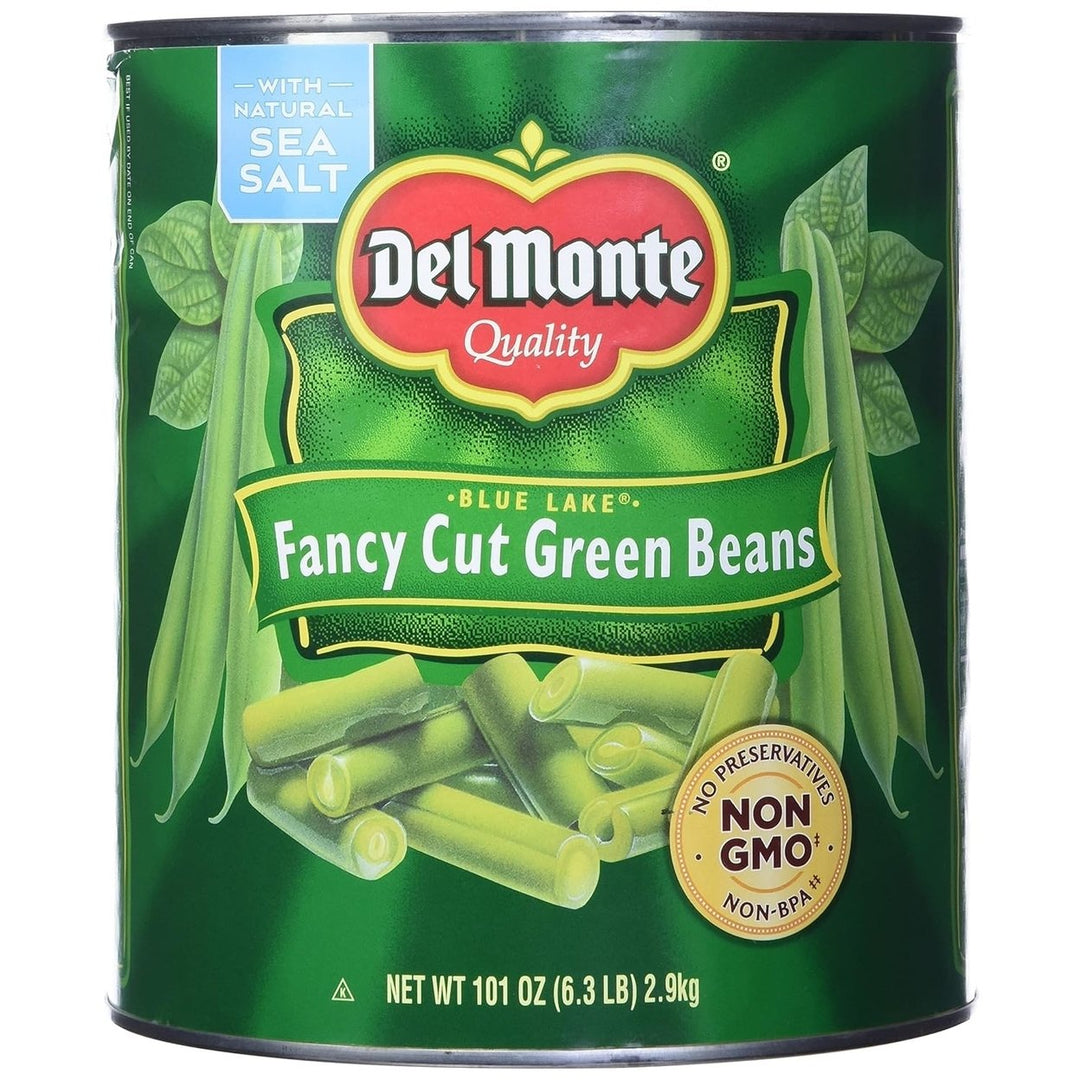 Del Monte Fancy Cut Green Beans - 101 Ounce Image 3