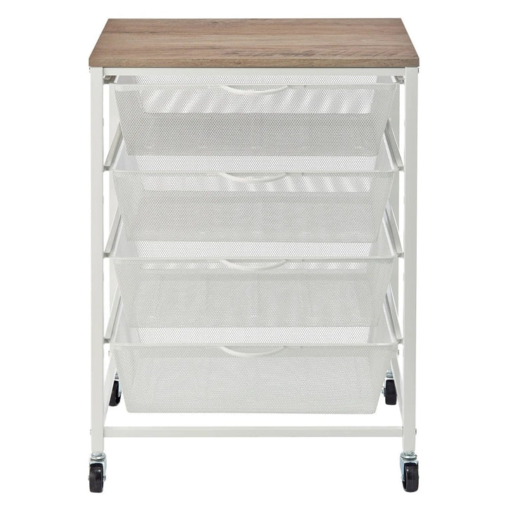 Edifice 4 Drawer Rolling Cart Image 3