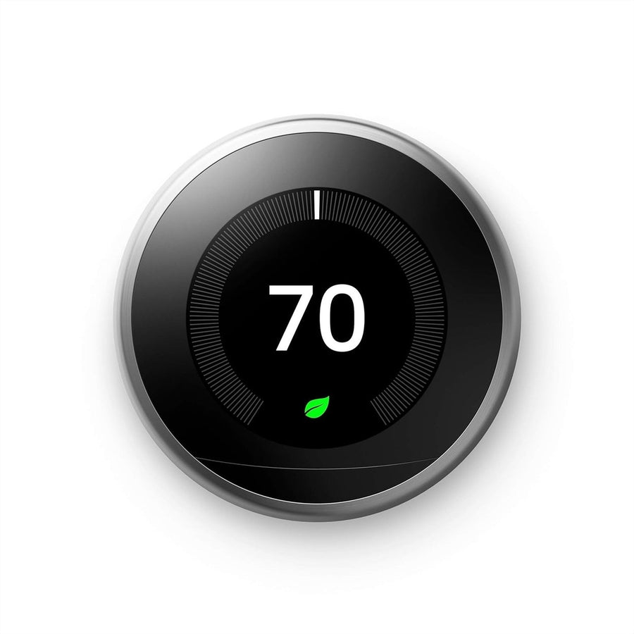 Google Nest Learning Thermostat (3rd gen) Stainless Steel Image 1