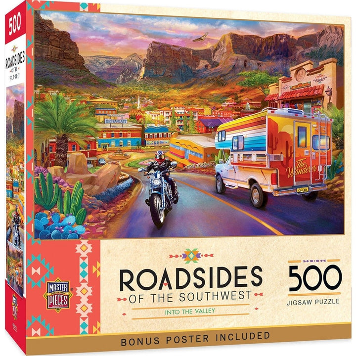 Roadsides of the Southwest - Into the Valley 500 Piece Jigsaw Puzzle Image 1