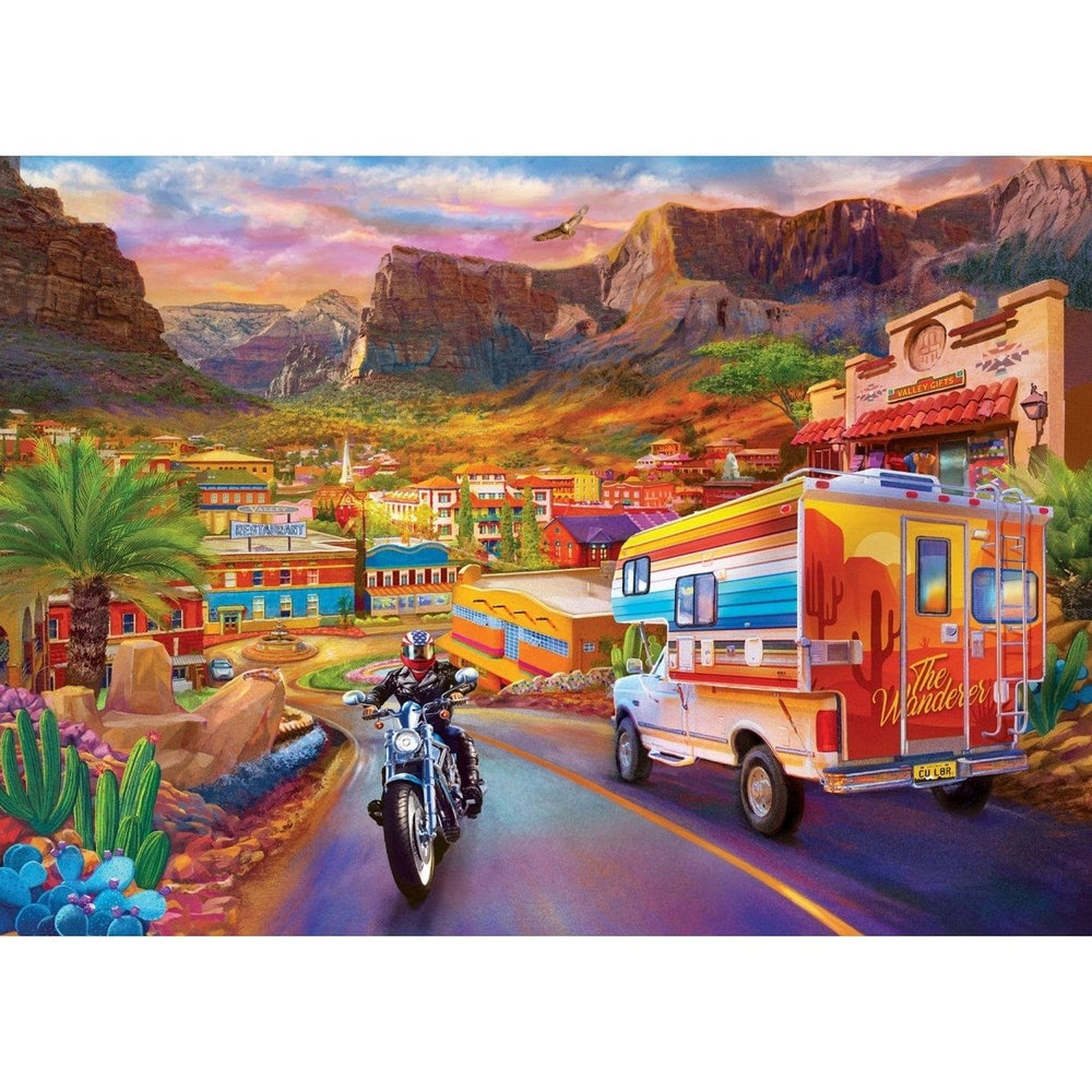 Roadsides of the Southwest - Into the Valley 500 Piece Jigsaw Puzzle Image 2