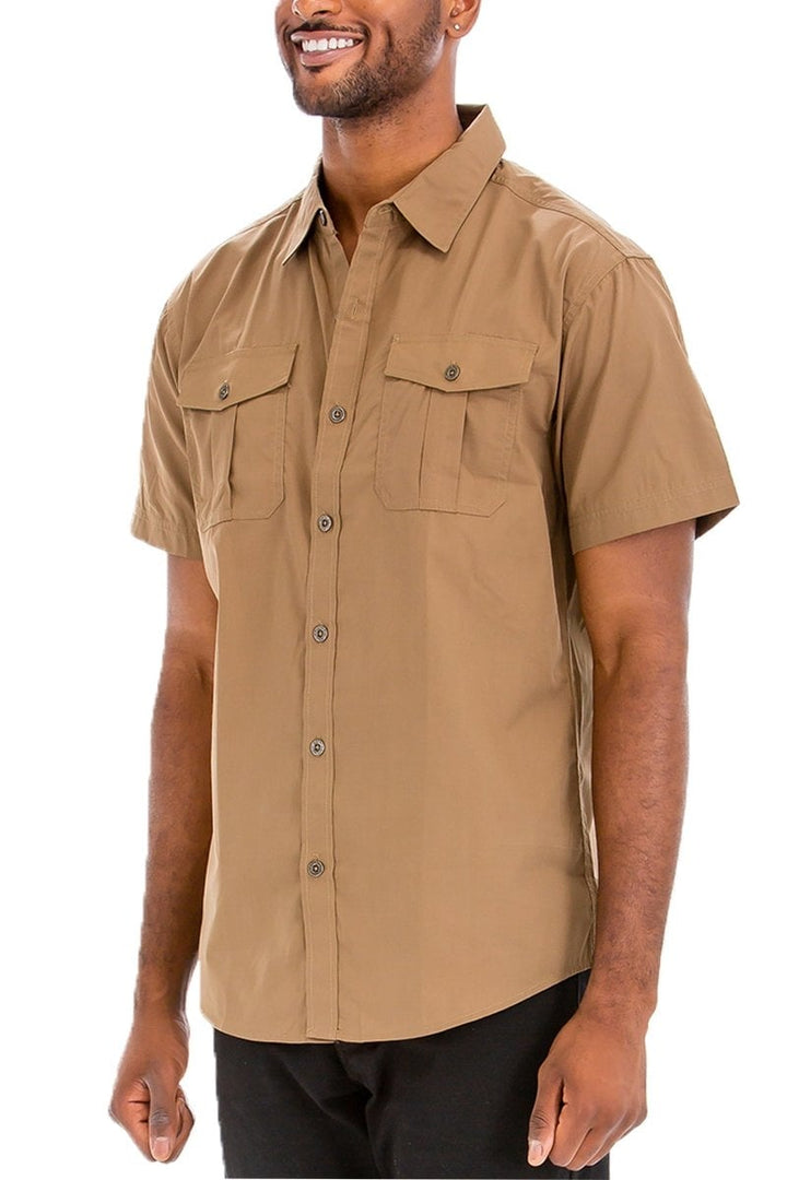 TWO POCKET BUTTON DOWN SHIRT (TIMBER) Image 2