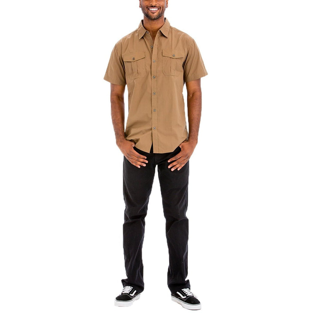 TWO POCKET BUTTON DOWN SHIRT (TIMBER) Image 4