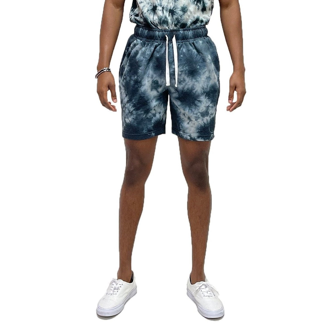 TYE DYE SWEAT SHORTS Image 1