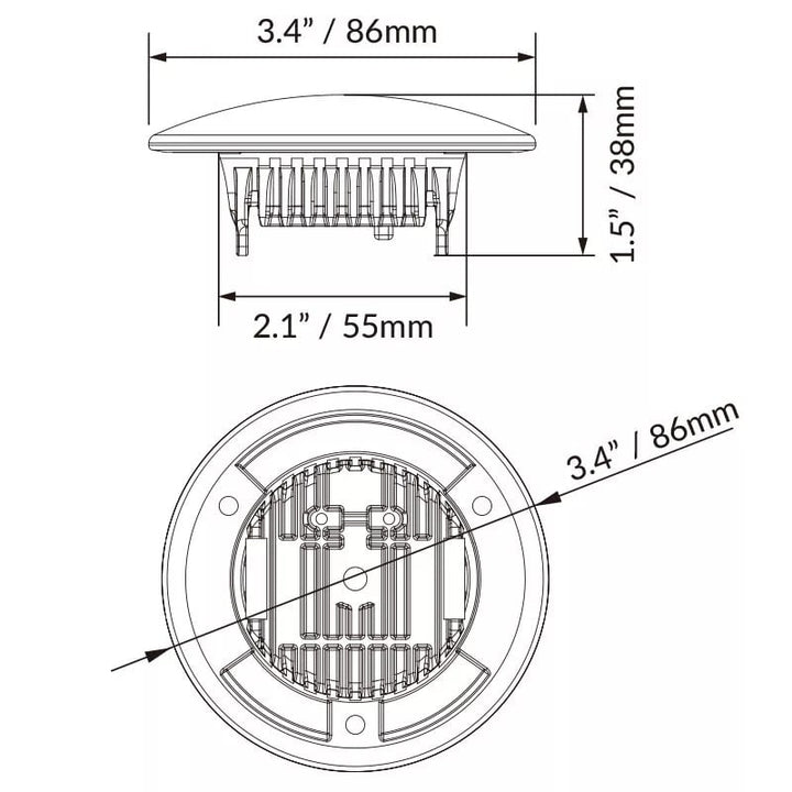 12V 3.4inch LED Under Cabinet Light Dimmable Pure White Image 4