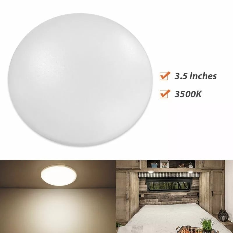 12V DC 3.5nch Ultra Bright LED Ceiling Dome Light 250lm Surface Mount Image 1