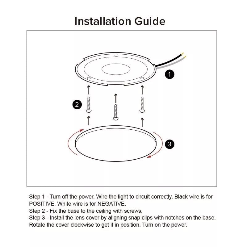 12V DC 4.5inch LED Ceiling Dome Lights Warm White Lighting Image 7