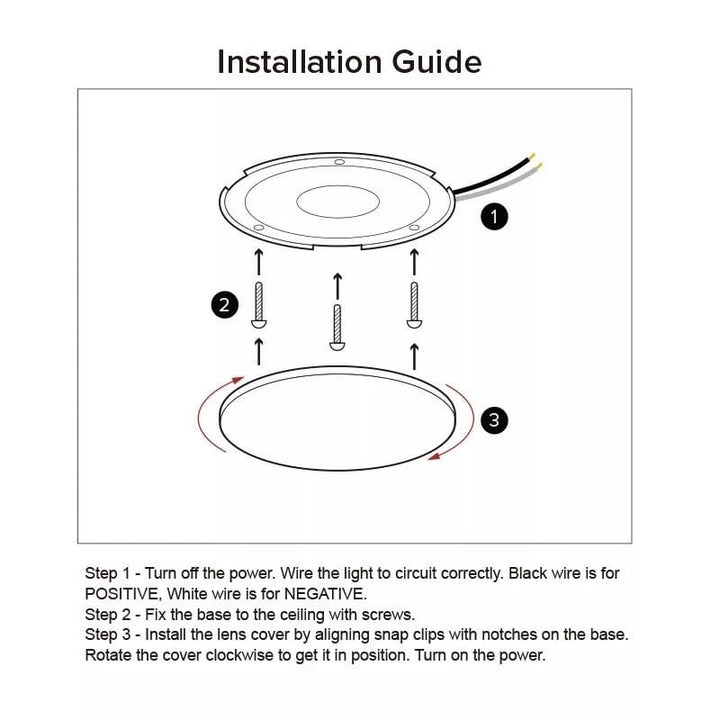 12V DC 4.5inch LED Ceiling Dome Lights Warm White Lighting Image 7