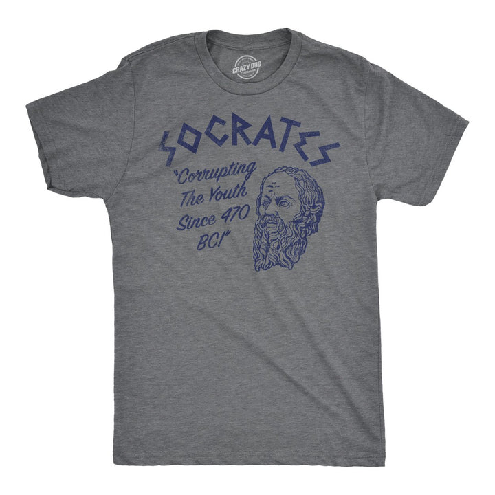 Mens Funny T Shirts Socrates Sarcastic Graphic Novelty Tee For Men Image 1