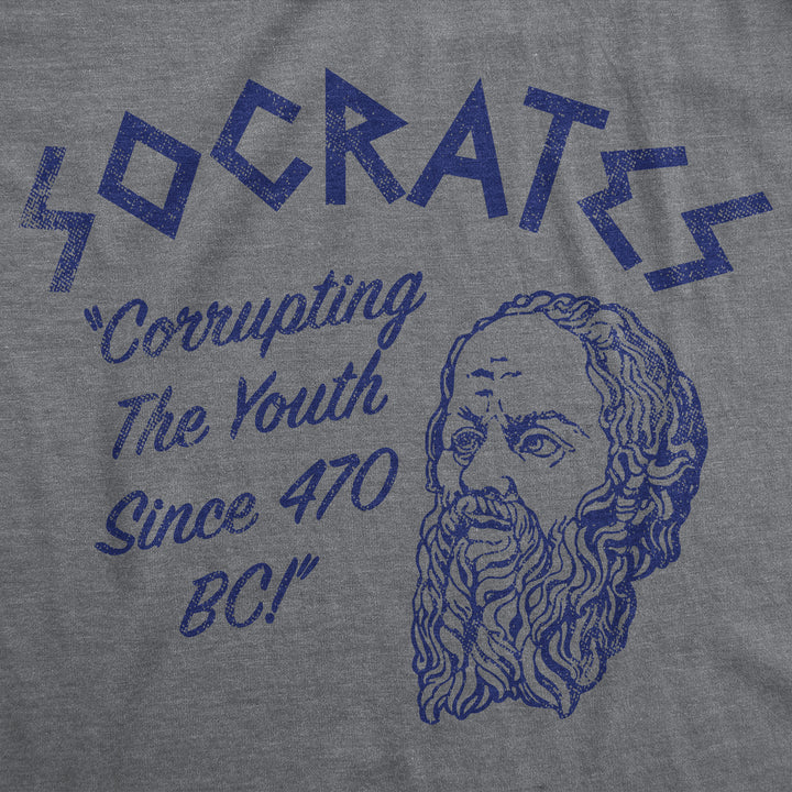 Mens Funny T Shirts Socrates Sarcastic Graphic Novelty Tee For Men Image 2