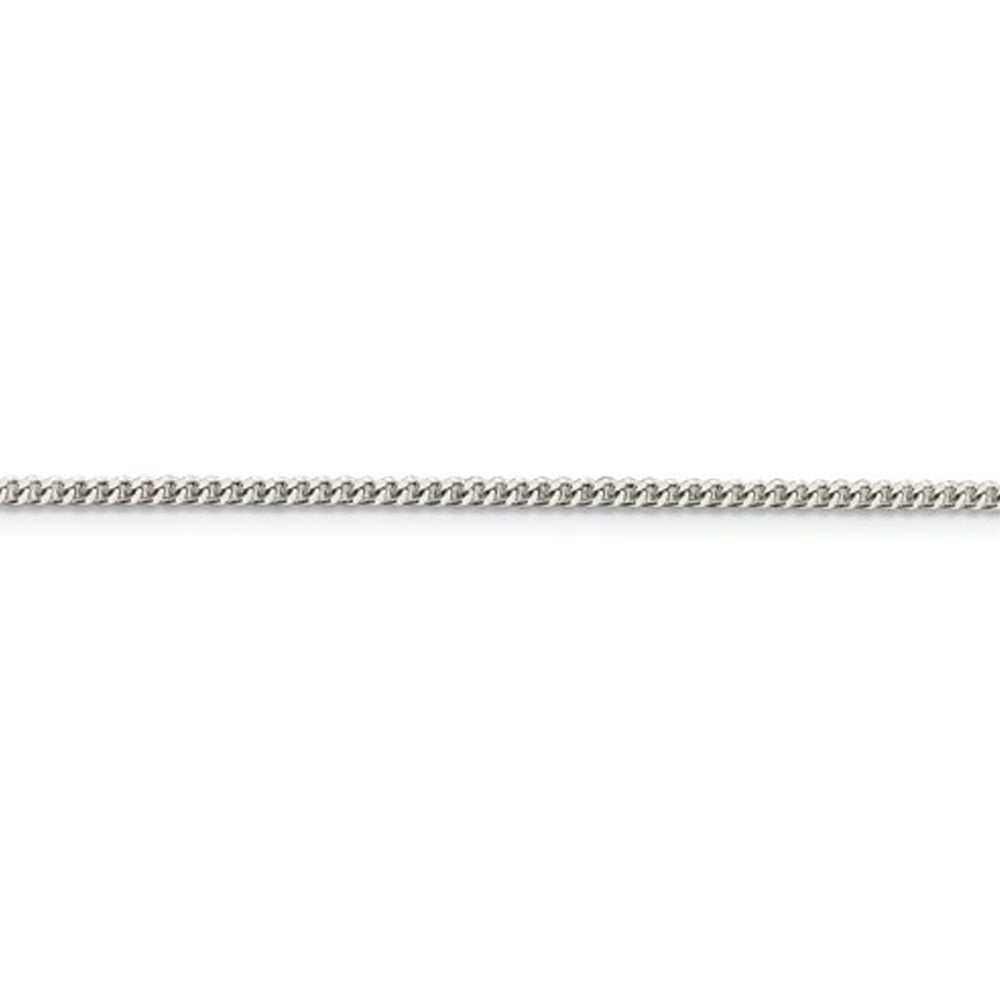 Curb Chain Bracelet in Sterling Silver 7 Inches (2.0 mm) Image 2