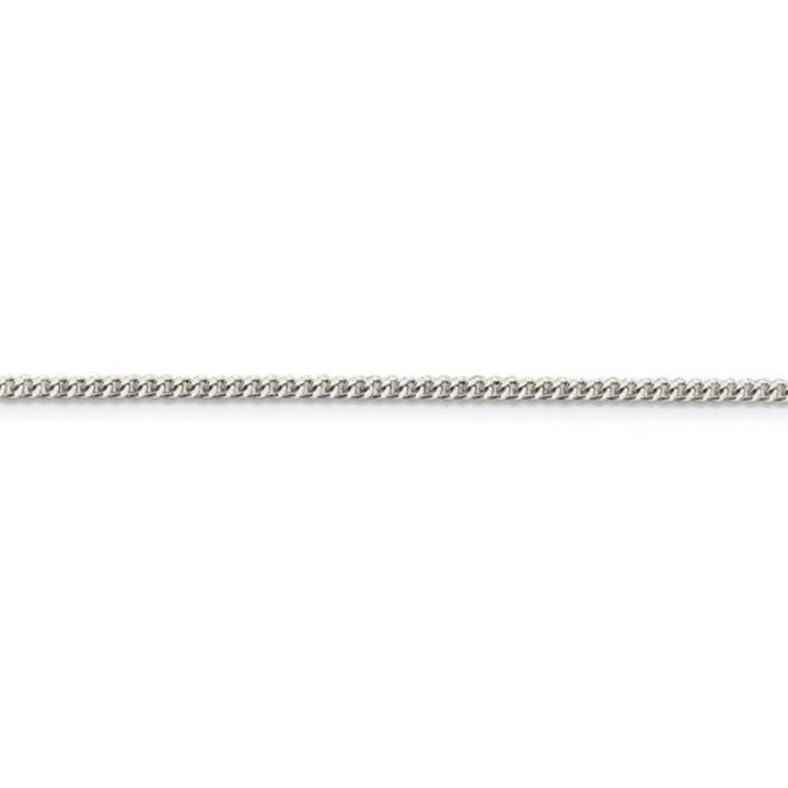 Curb Chain Bracelet in Sterling Silver 7 Inches (2.0 mm) Image 2