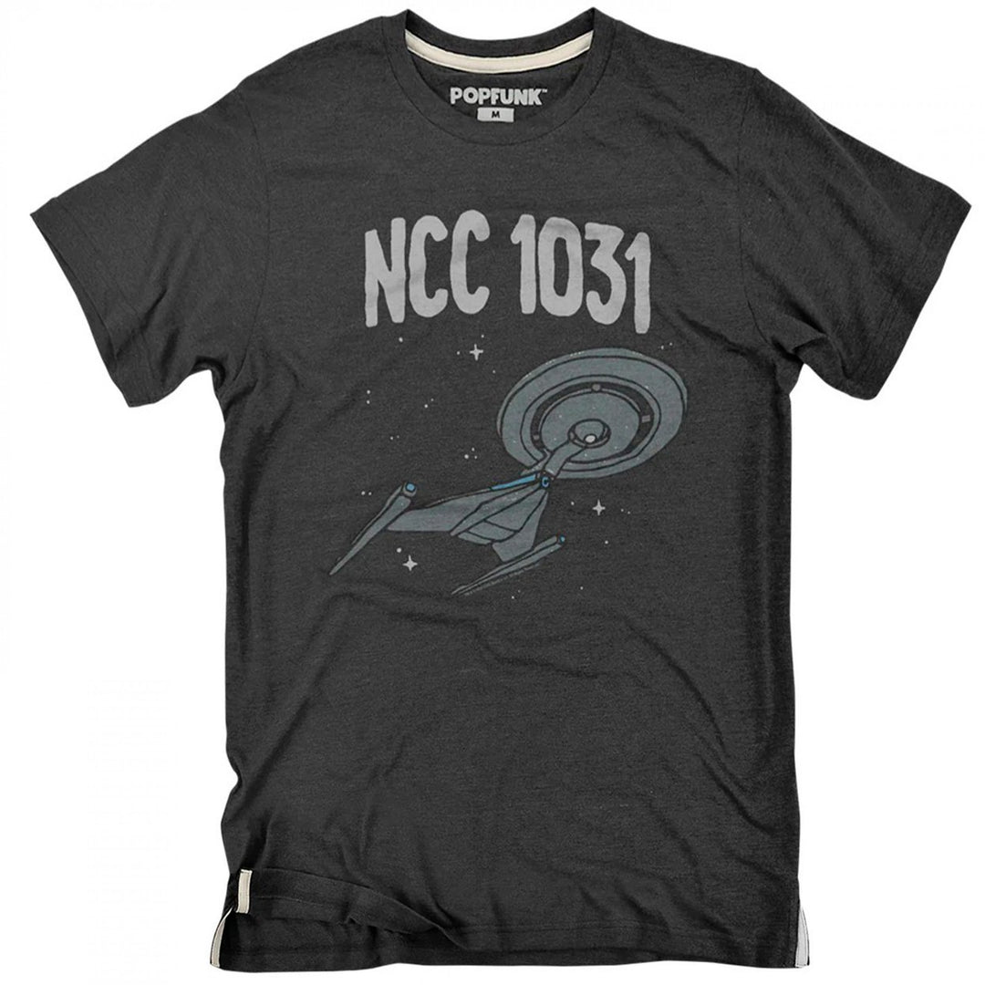 Star Trek USS Discovery NCC-1031 Starship T-Shirt Image 1