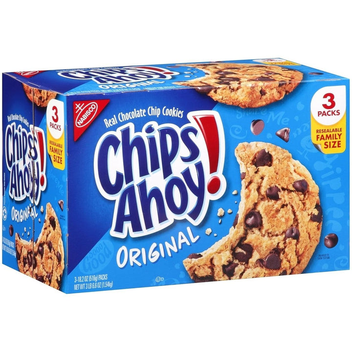 Chips Ahoy! Original Chocolate Chip Cookies 18.2 Ounce 3 Count Image 1